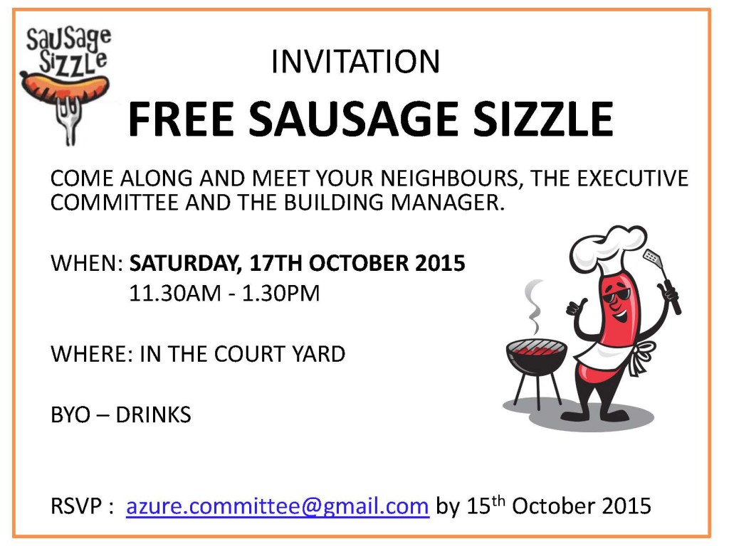 Sausage Sizzle Invitation